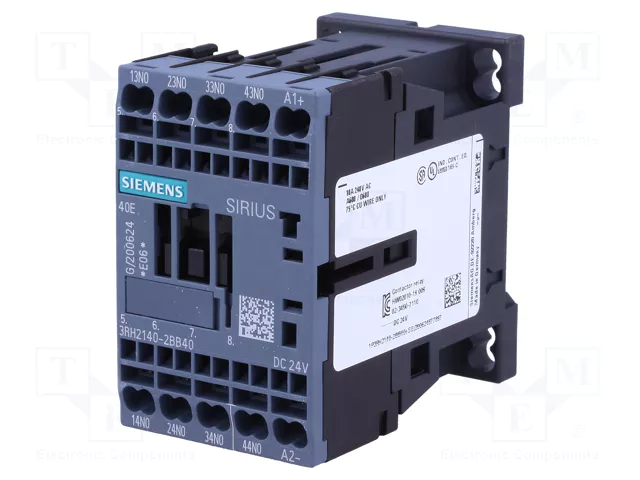 Contacteur Siemens 24Vdc 3RH2140-2BB40 Pro